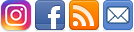North Shore Kid Social Media links for Facebook, Email Newsletter and RSS