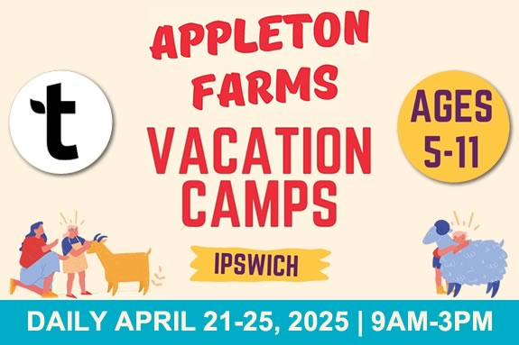 Appleton Farms offers great farm-based Vacation Week Programs for kids ages 5-11