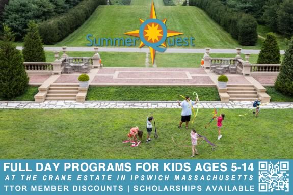 Summerquest Camp for kids aed 5-14 at the Crane Estate in Ipswich Massachusetts