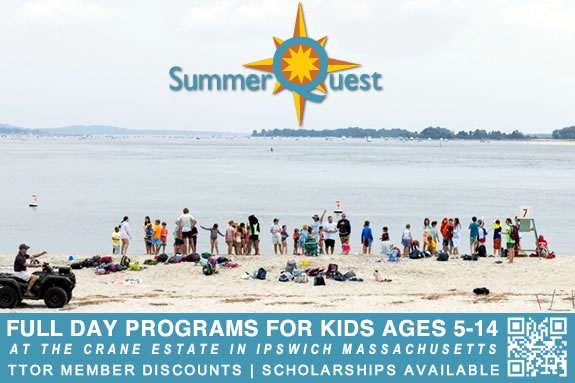 Summerquest Camp for kids aed 5-14 at the Crane Estate in Ipswich Massachusetts