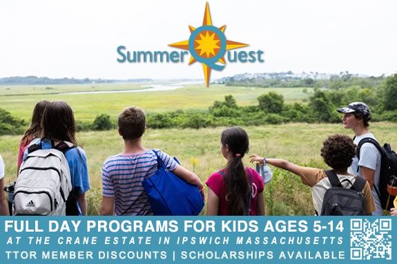 Summerquest Camp for kids aed 5-14 at the Crane Estate in Ipswich Massachusetts