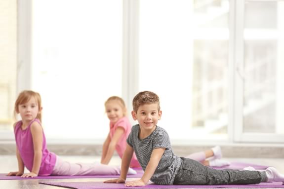 Yoga for Children during at North Shore Children's Museum in Peabody Massachusetts