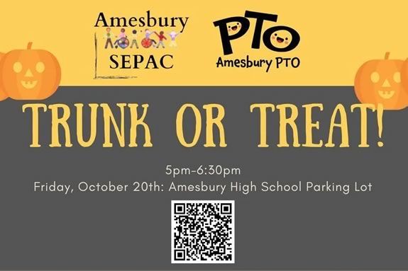 Trunk or treat to celebrate Halloween in Amesbury Massachusetts