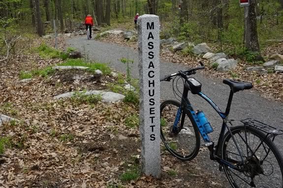 Bike the Rail Trail from the Merrimack river in Salisbury Massachusetts to the New Hampshire border.