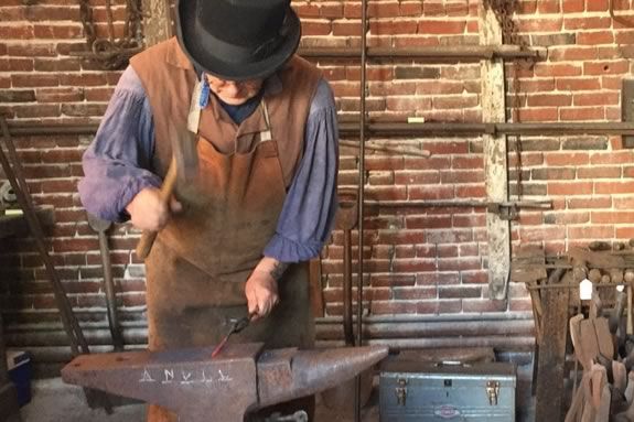 Lawrence History Center hosts a day of blacksmithing at the Essex Company Forge in Massachusetts!