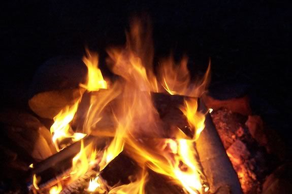 Enjoy a winter night hike, campfire and s'more at the Ipswich River Wildlife Sanctuary in Topsfield Massachusetts
