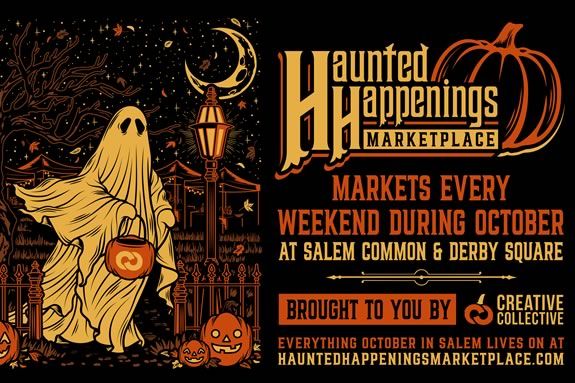 The Haunted Happenings Marketplace runs Thursdays-Sundays during October in Salem Massachusetts 