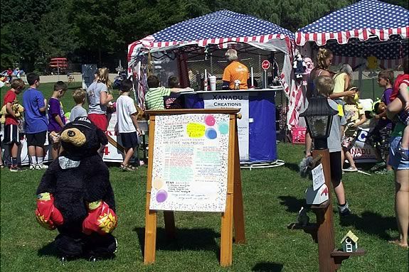 Lynch Park in Beverly Massachusetts becomes a midway of carnival kids games during Beverly Homecoming! 