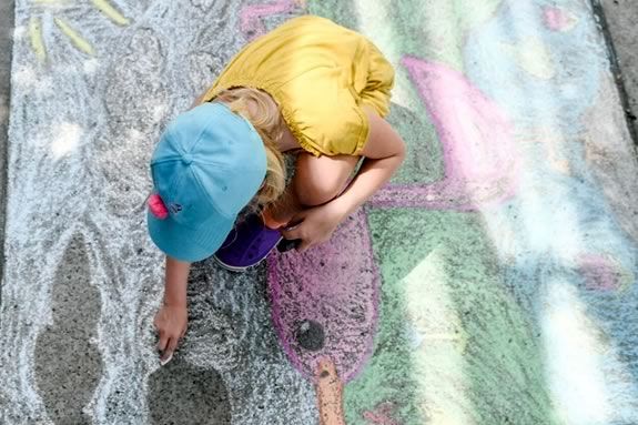 Marblehead Festival of the Arts Chalk Art Display for Amateurs and Professionals