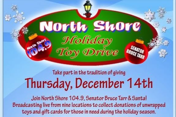 Senator Bruce Tarr & 104.9 FM encourage you to donate toys for kids in need!