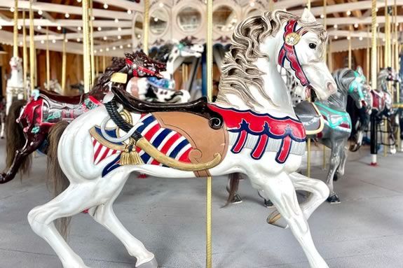 The Carousel at Salisbury Beach Massachusetts is a great destination for the Martin Luther King Day