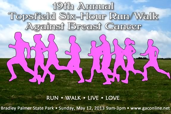 19th Annual - Topsfield Six-Hour Run/Walk against Breast Cancer!
