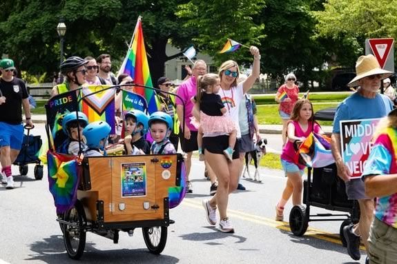 Tri-Town Pride Parade ends at the Town Common in Topsfield Massachusetts