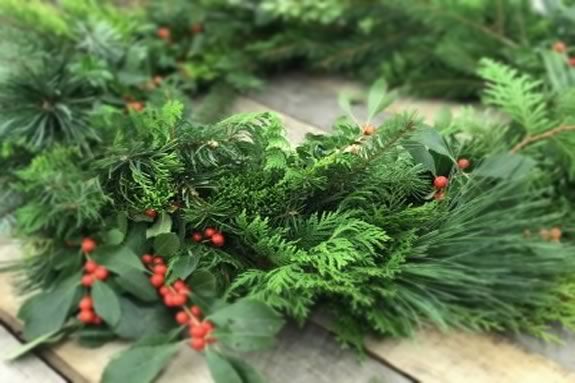 Wreath Making Workshop at the Trustees of Reservations' Long Hill Garden in Beverly, Massachusetts