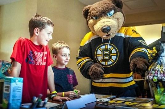 Drop off new pajama donations at libraries across the North Shore as part of the Boston Bruins PJ Drive.