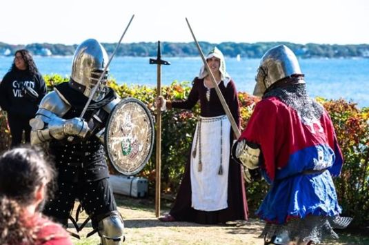 Return to the Renaissance on the oceanside lawn at Hammond Castle in Gloucester Massachusetts